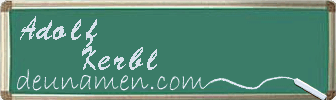 Adolf Kerbl Visitenkarte
